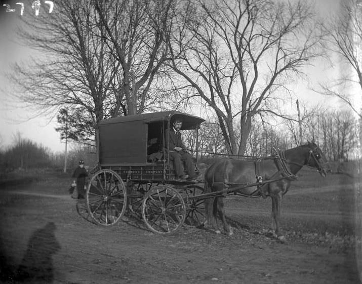 American Express Company Wagon Number 1410, Tremont, Bronx, Ca. 1902.