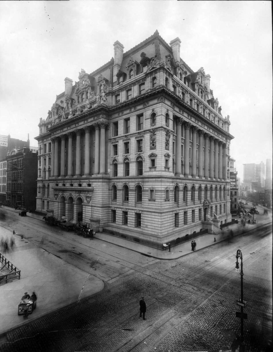 Manhattan: Hall Of Records, Chambers Street And Centre Street.