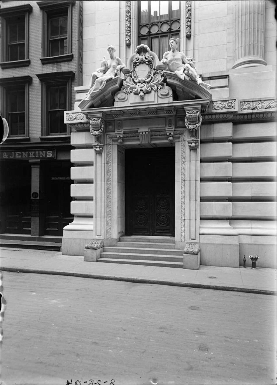 Entrance Of The Chamber Of Commerce Building, 1904.