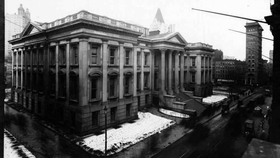 Manhattan: The Tweed Courthouse On Chambers Street, Ca. 1905.