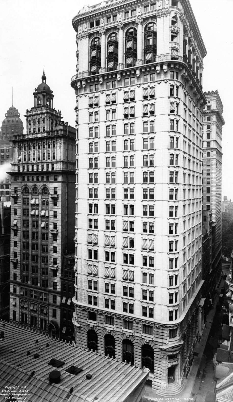 Manhattan: Hanover National Bank, Southwest Corner Of Pine Street And Nassau Street, Ca. 1905.