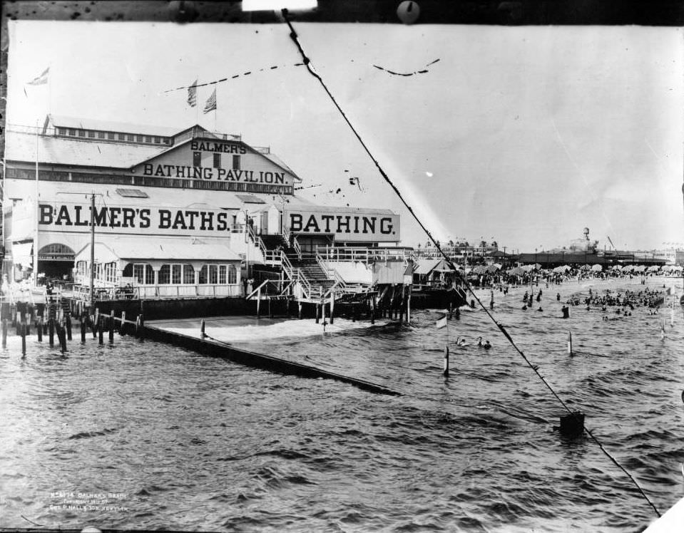 Balmer'S Beach And Bathing Pavilion, Brooklyn.