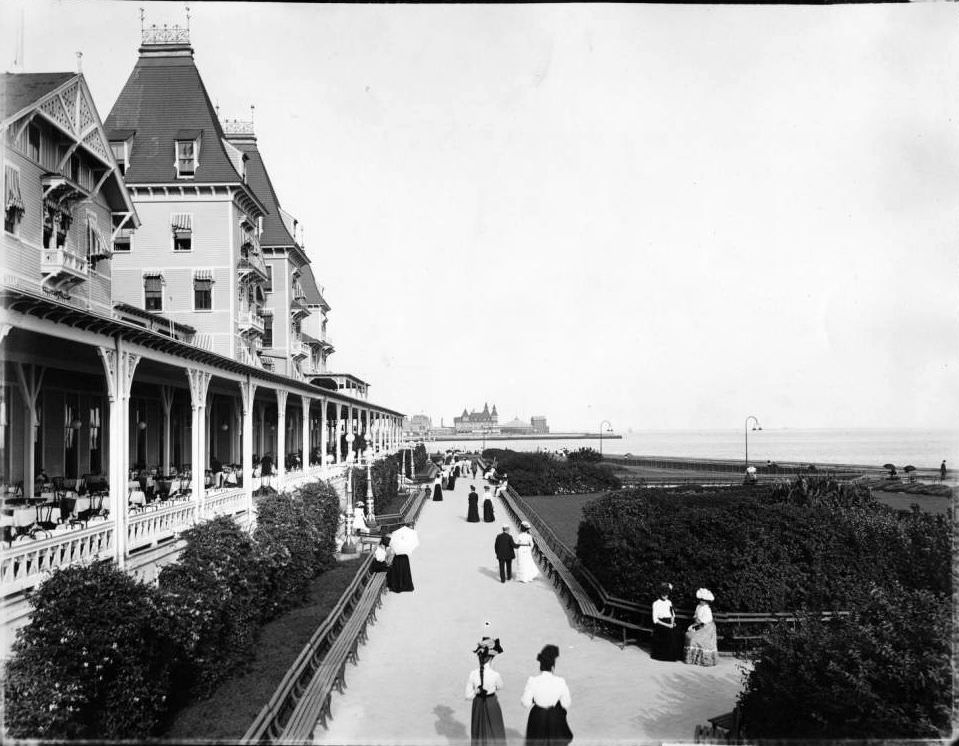 Brighton Beach Hotel Garden And Verandah, Brooklyn.