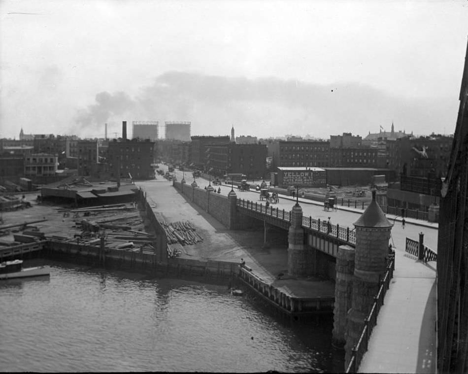 Carriages On The Willis Avenue Bridge Ramp, Harlem River, New York City, 1900S.