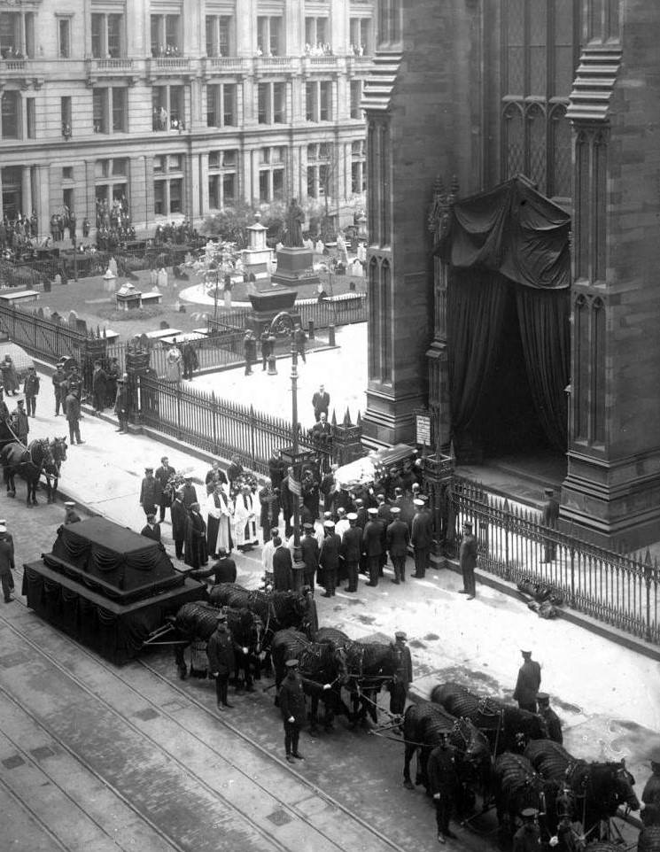 Gaynor Funeral, Trinity Church, New York City.