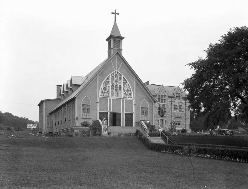 The Paulist Fathers' Church Of The Good Shepherd And School, Inwood, New York City, 1917.