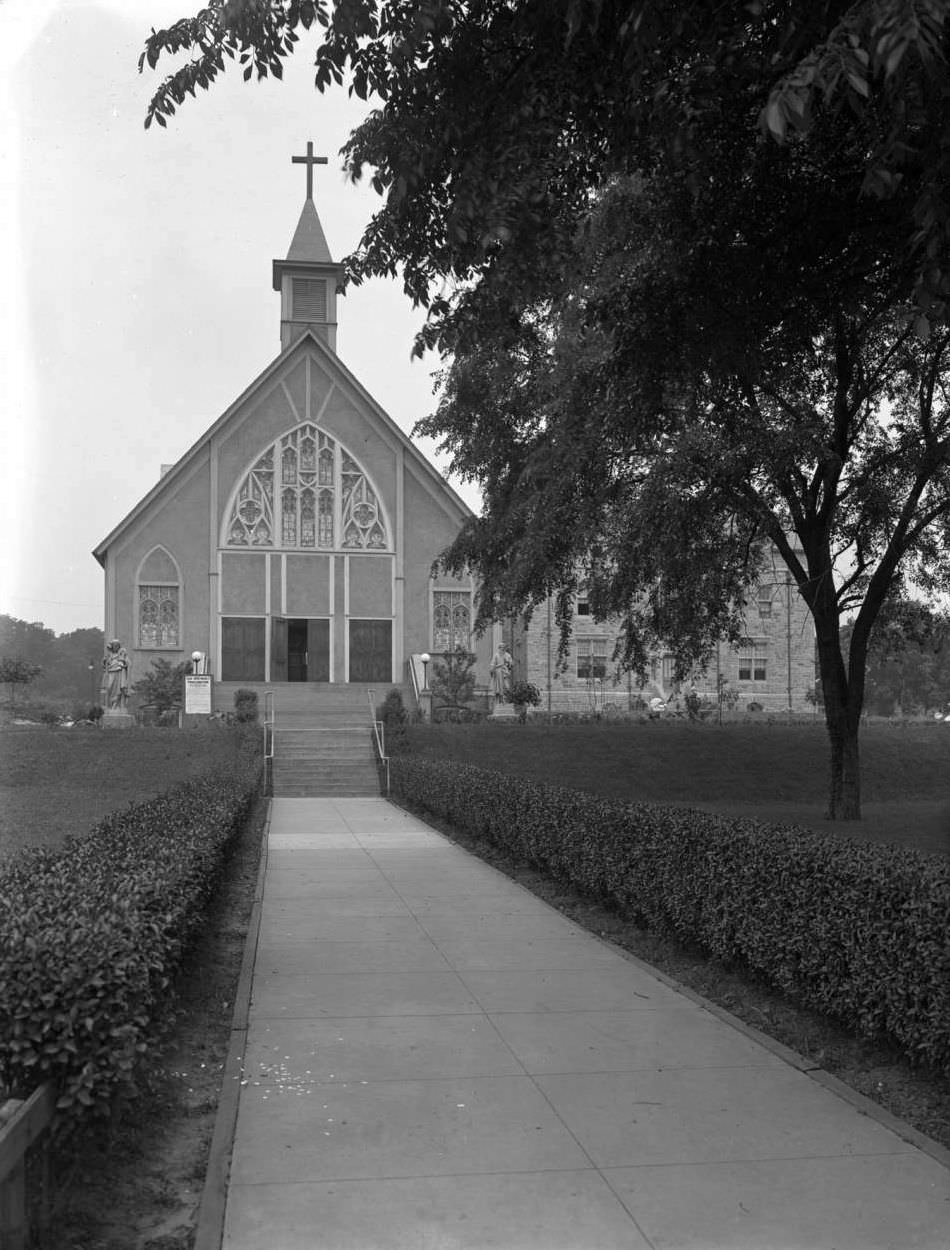 The Paulist Fathers' Church Of The Good Shepherd And School, Inwood, New York City, 1917.