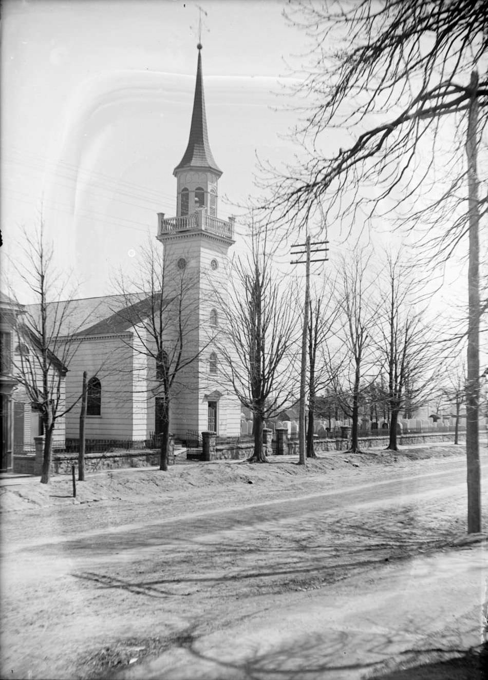 First Presbyterian Church Of Newtown On Queens Boulevard East Of Broadway, Elmhurst, Queens, 1890S.