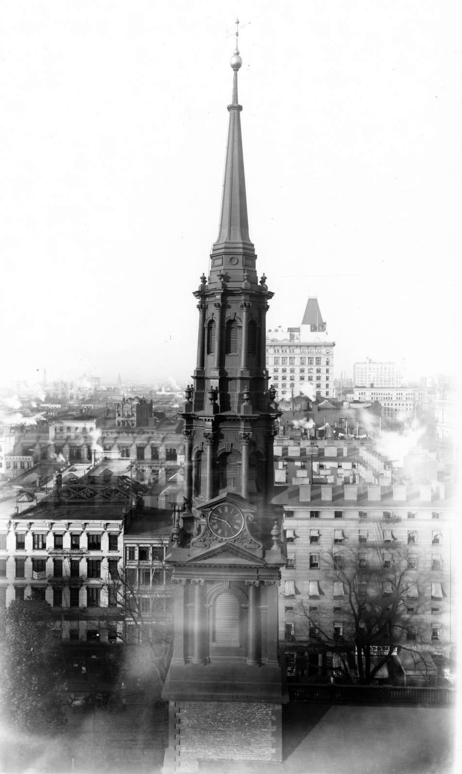 Steeple Of St. Paul'S Chapel.