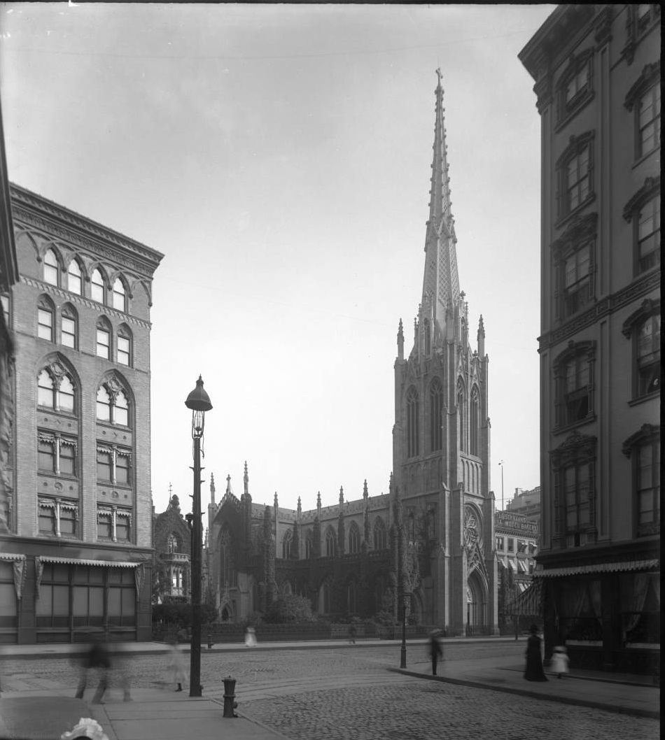 View Looking Southeast To Grace Church From E. 11Th Street Near Broadway, New York City, 1893.