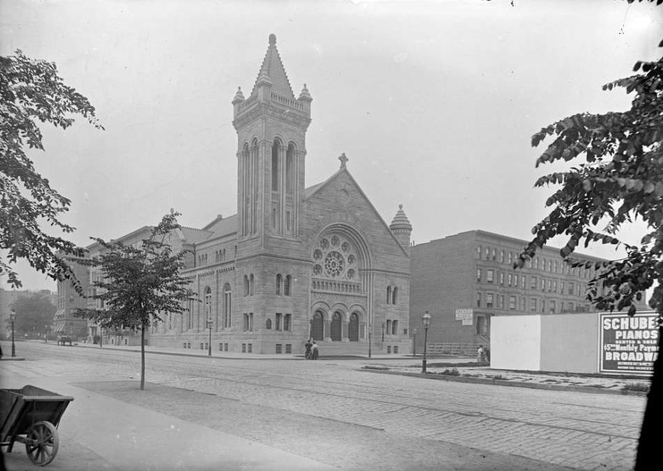 Scots Presbyterian Church, On The Southwest Corner Of W. 96Th Street And Central Park West, New York City, 1900S.