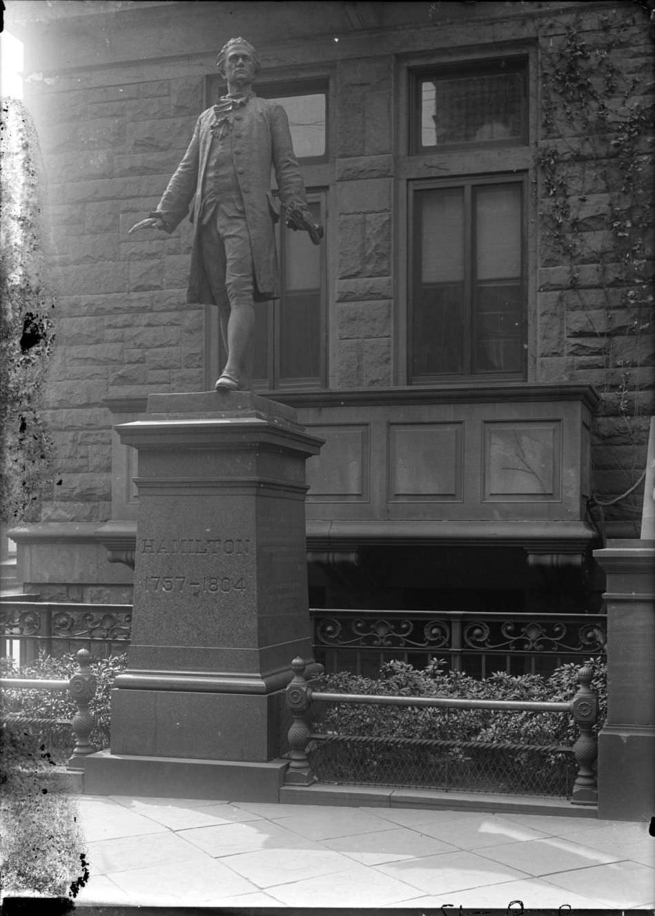 Statue Of Alexander Hamilton, Hamilton Hall, Columbia University, 1907.
