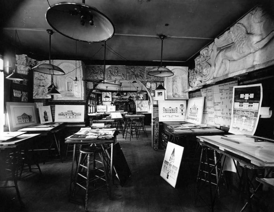 Manhattan: Interior Office, School Of Architecture, Avery Hall, Columbia University.