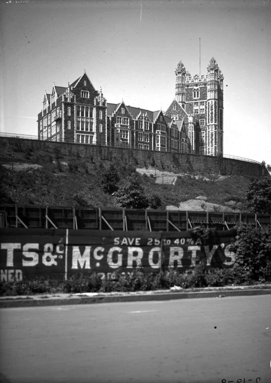 View Of Shepard Hall From St. Nicholas Terrace, City College Of New York, 1906.