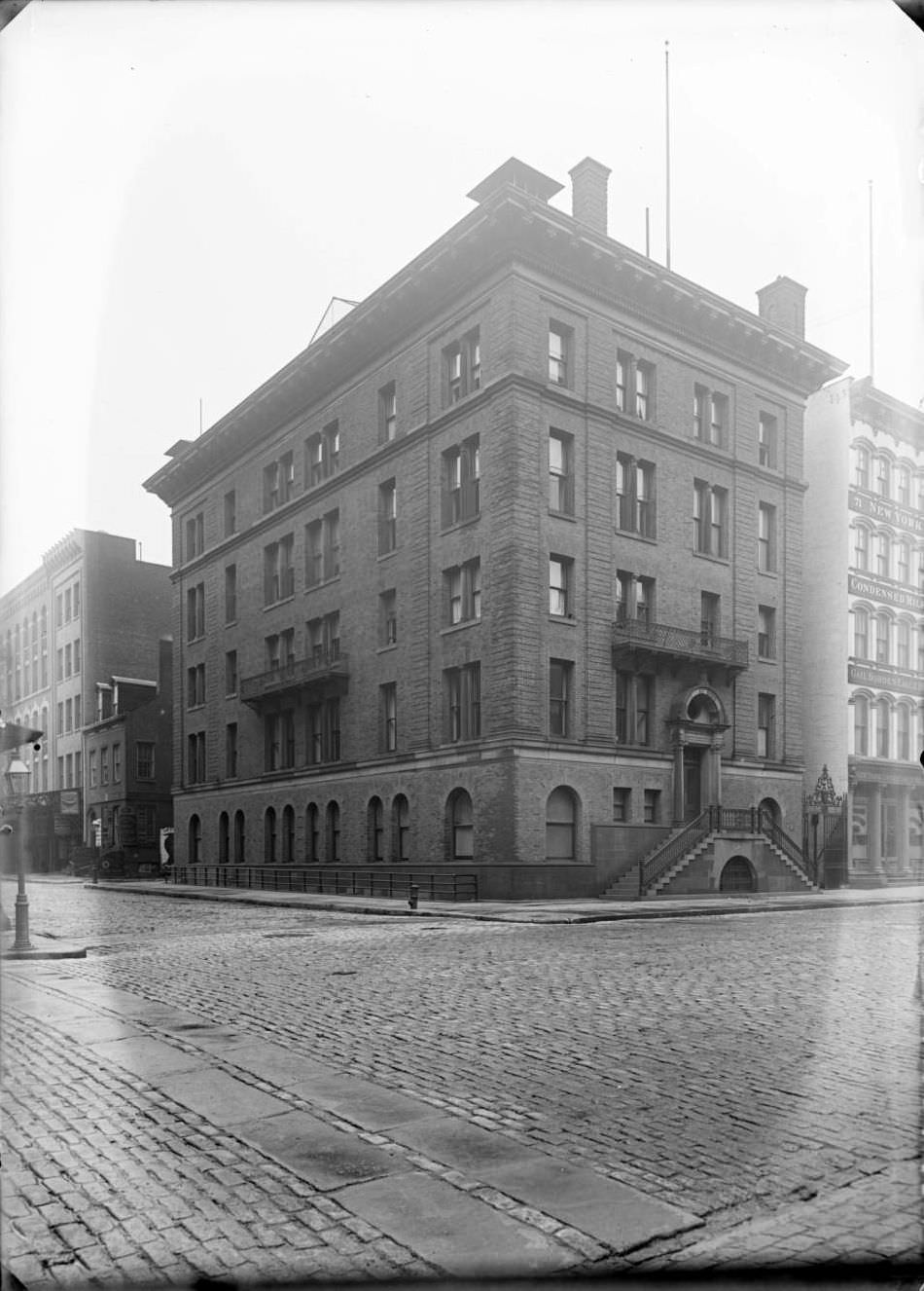 The Hudson Street Hospital (Or House Of Relief, N.y. Hospital), At 67 Hudson Street, Ca. 1894.