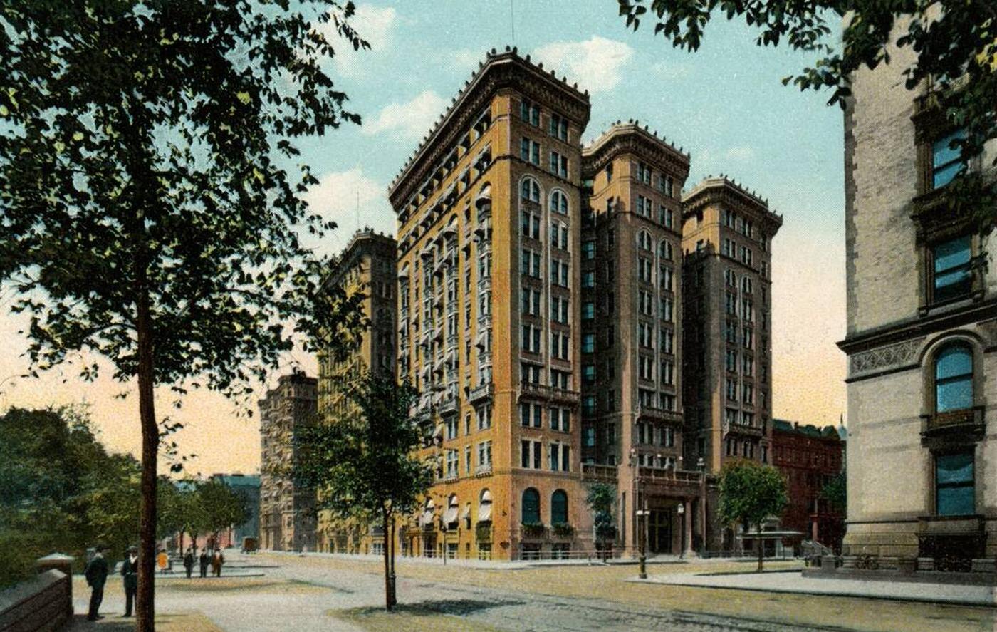 The Hotel Majestic And Central Park West At 115 Central Park West, 1905.