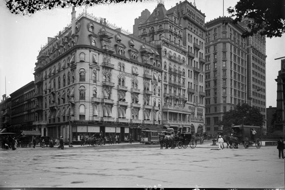 The Hotel Albemarle And Hoffman House, Broadway, Fifth Avenue And 24Th Street, 1880S.