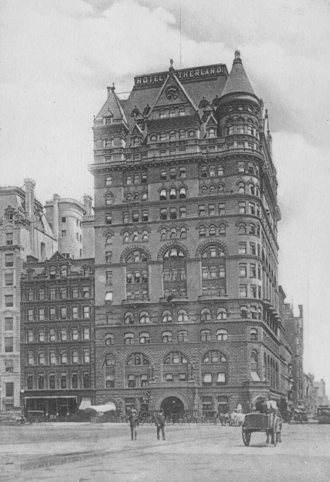 Engraved Postcard Of The Hotel Netherland, 1905.