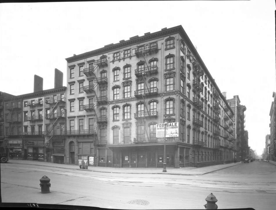 St. Denis Hotel, Broadway And E. 11Th Street, With A 'For Sale' Sign From Joseph P. Day.