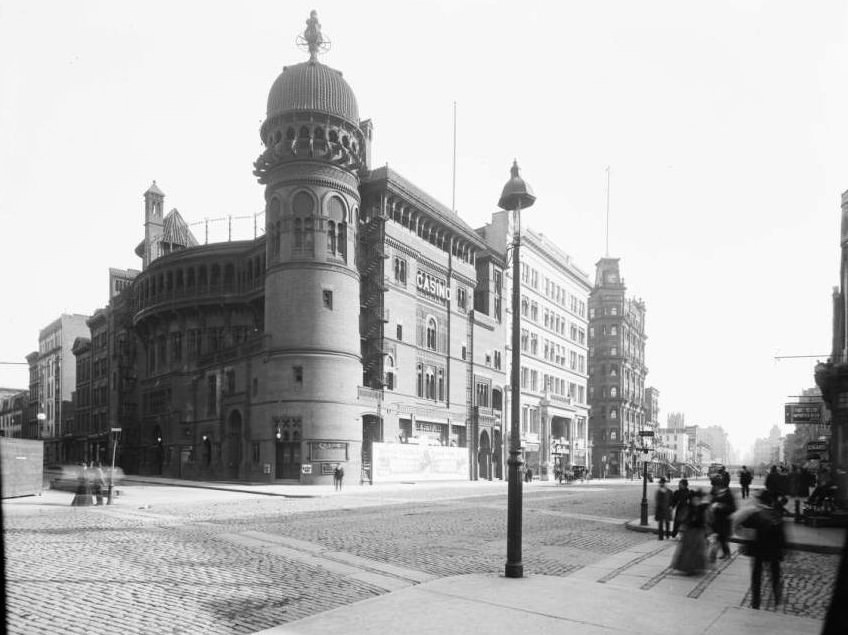 The Abbey Theatre, The Casino Theatre, And The Hotel Normandy, W. 39Th Street And Broadway, 1895.