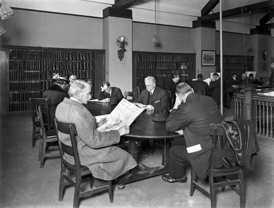 Periodicals Reading Room Of The Montague Branch Of The Brooklyn Public Library, 1914.