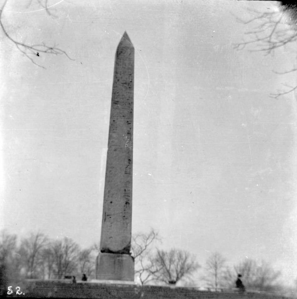 Cleopatra'S Needle, Central Park, New York City, 1905.