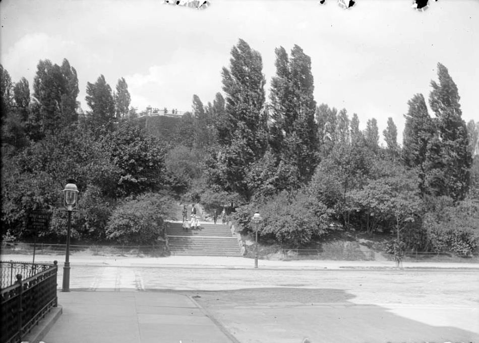 Morningside Park, Manhattan Avenue At The Foot Of Morningside Avenue, New York City, 1905.