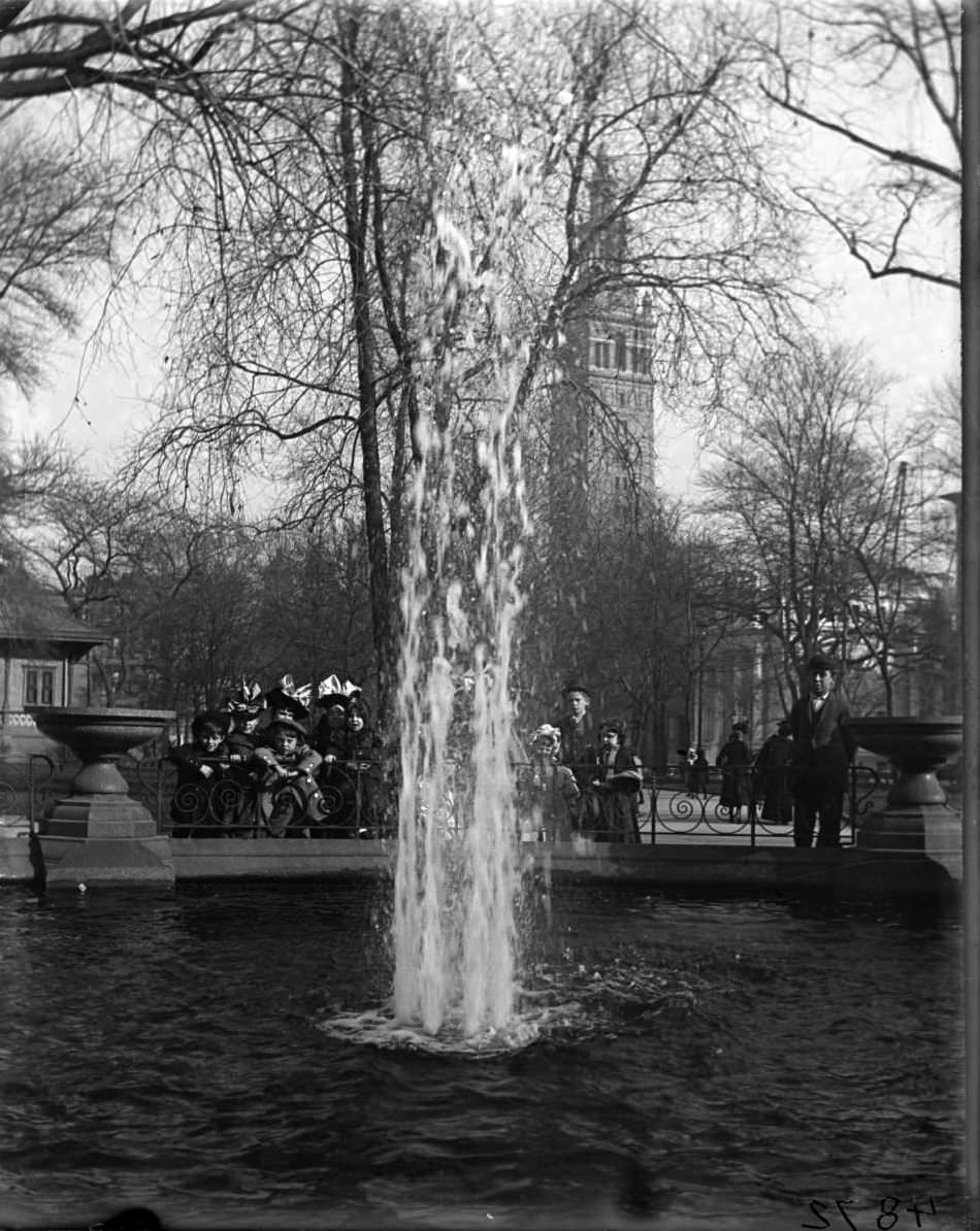 Madison Square Park Fountain, New York City, 1910S.