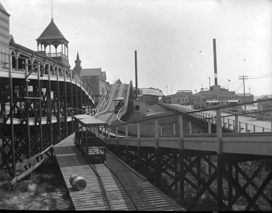 Roller Coaster, Coney Island, Brooklyn, 1900S.