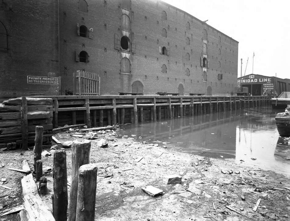 Stores And Pier 24 At The Foot Of Amity Street, Brooklyn, 1919.