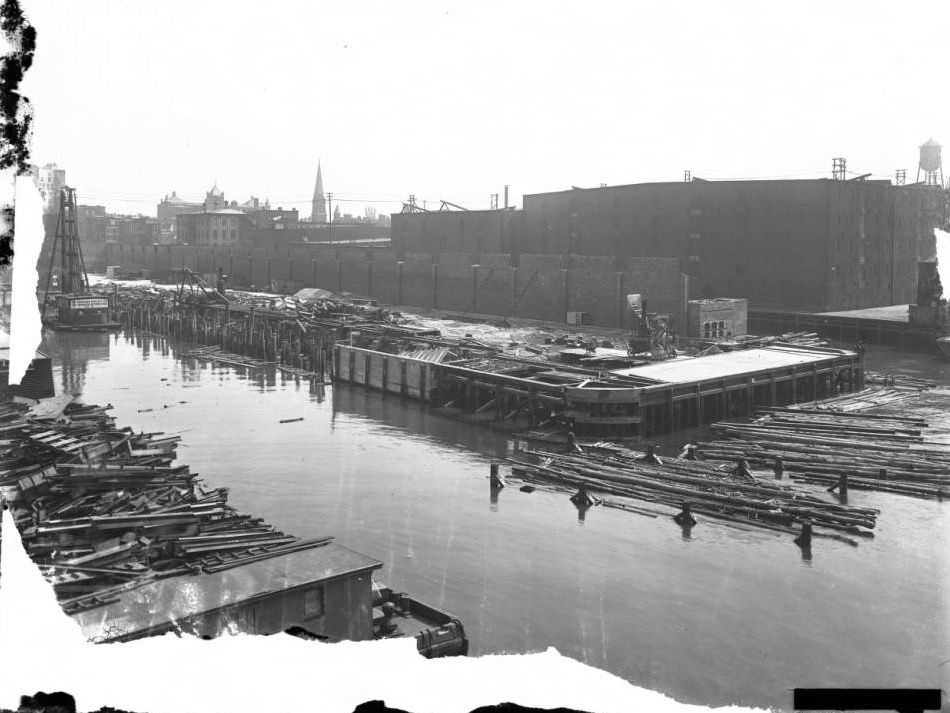 Pier 23 Under Construction, Brooklyn, 1919.