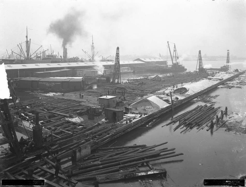 Pier 26 At The Foot Of Congress Street, Brooklyn, 1917.