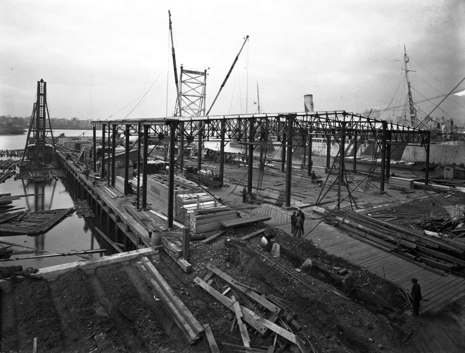 Pier 30 At The Foot Of Irving Street, Brooklyn, 1918.