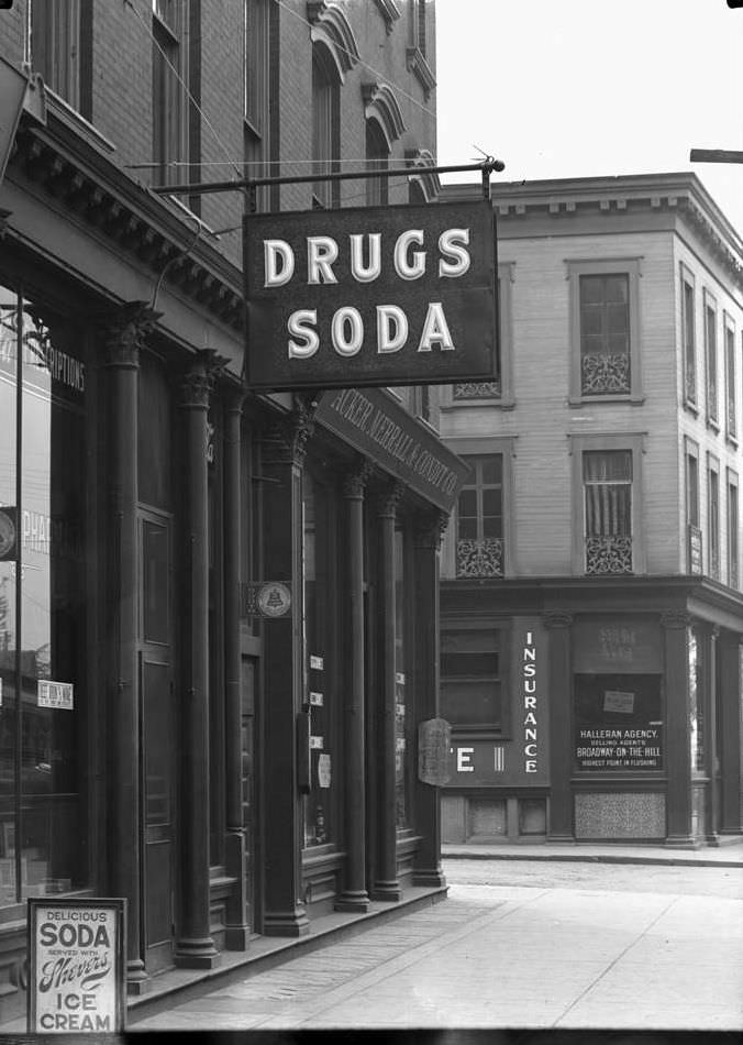 Drugs &Amp;Amp; Soda, 69 Broadway, Flushing, 1917.