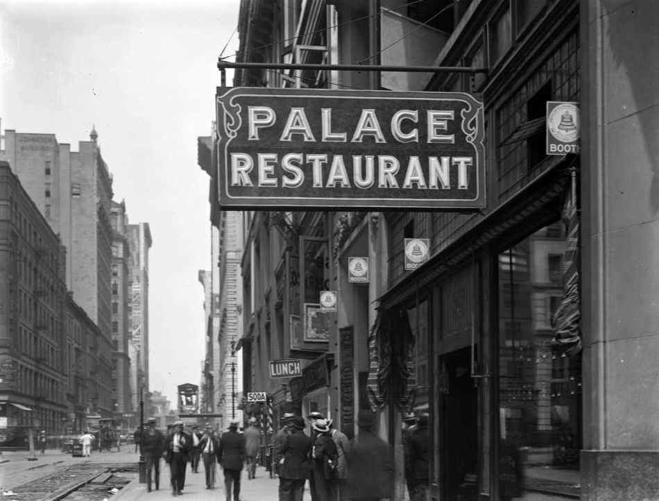 The Palace Restaurant, W. 28Th Street, 1916.
