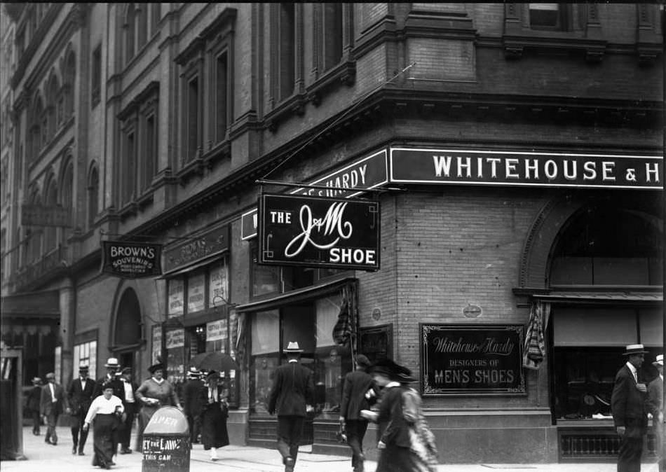Storefront Of The J&Amp;Amp;M Shoe Store, 1916.