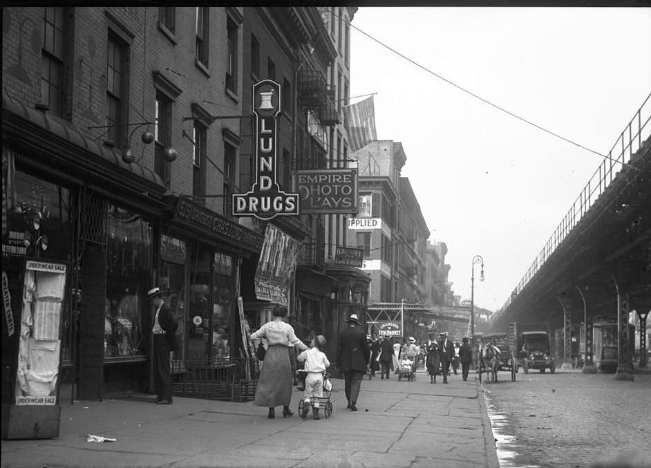 Lund Drugs, 551 Ninth Avenue, 1918.