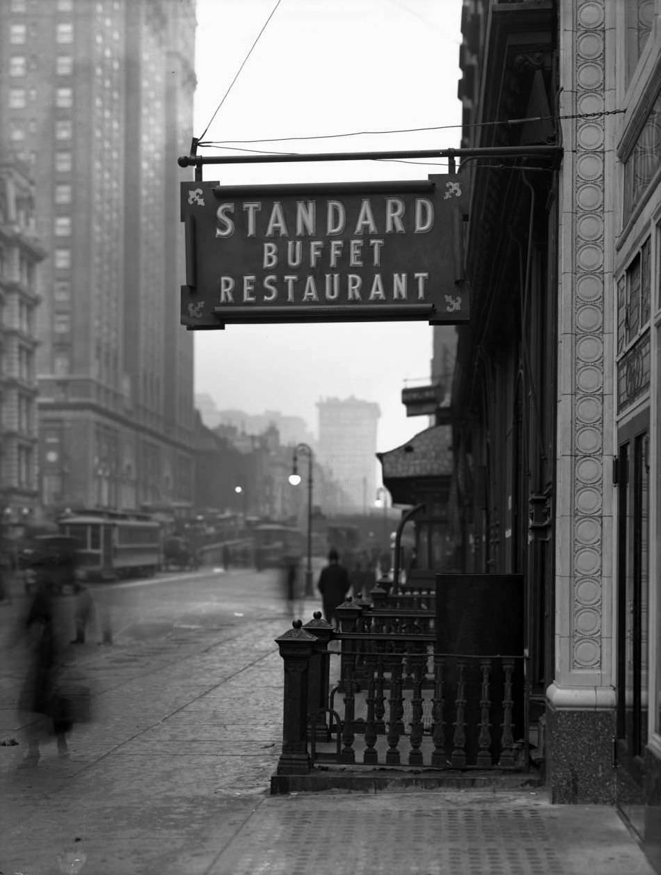 Standard Buffet Restaurant, Fourth Avenue, 1917.