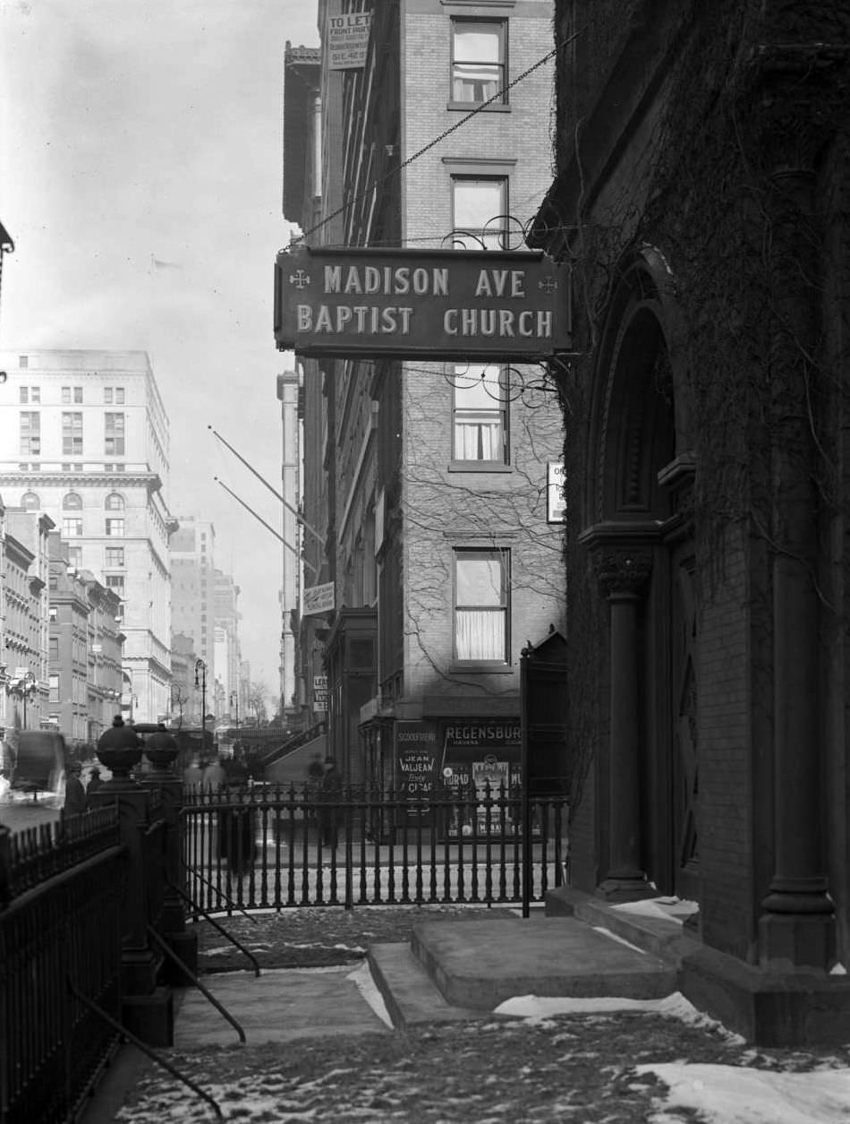 The Madison Avenue Baptist Church, 1917.