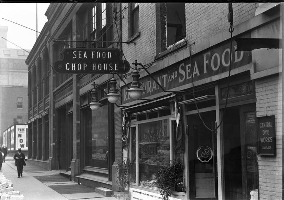 Sea Food And Chop House, 1919.