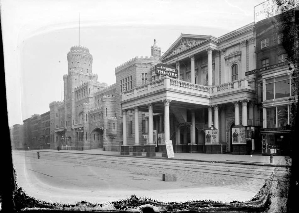 The 14Th Street Theatre And The 9Th Regiment Armory, 125 W. 14Th Street, 1897.