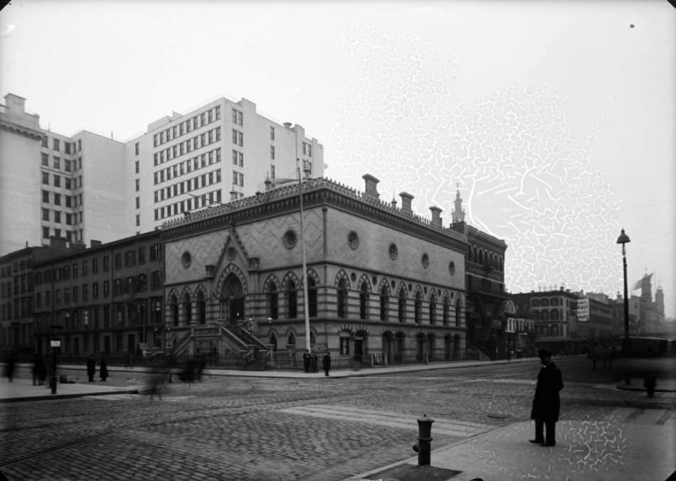 The Academy Of Design And The Lyceum Theatre, E. 23Rd Street And Fourth Avenue, 1902.