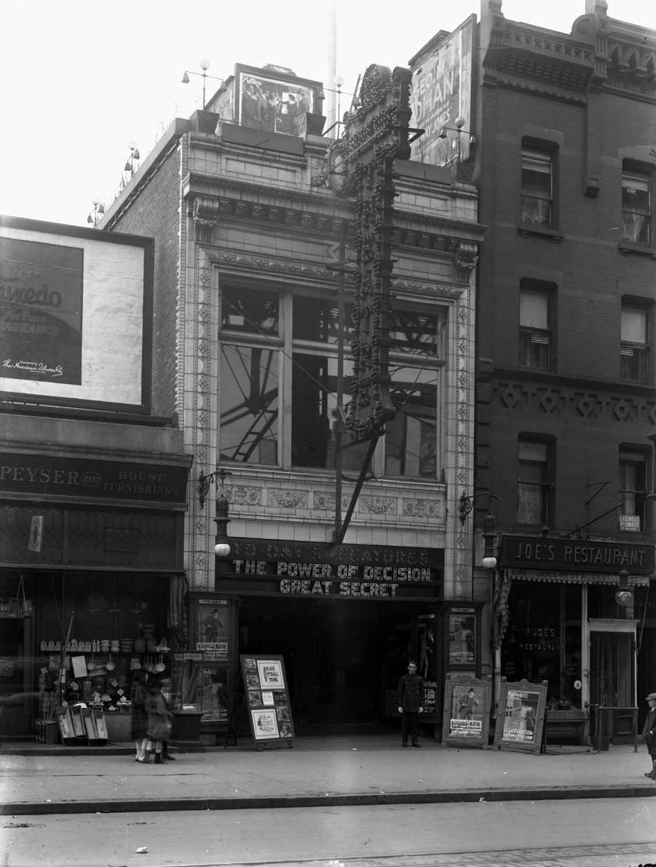 The Morningside Theatre, W. 115Th Street And Eighth Avenue, 1917.
