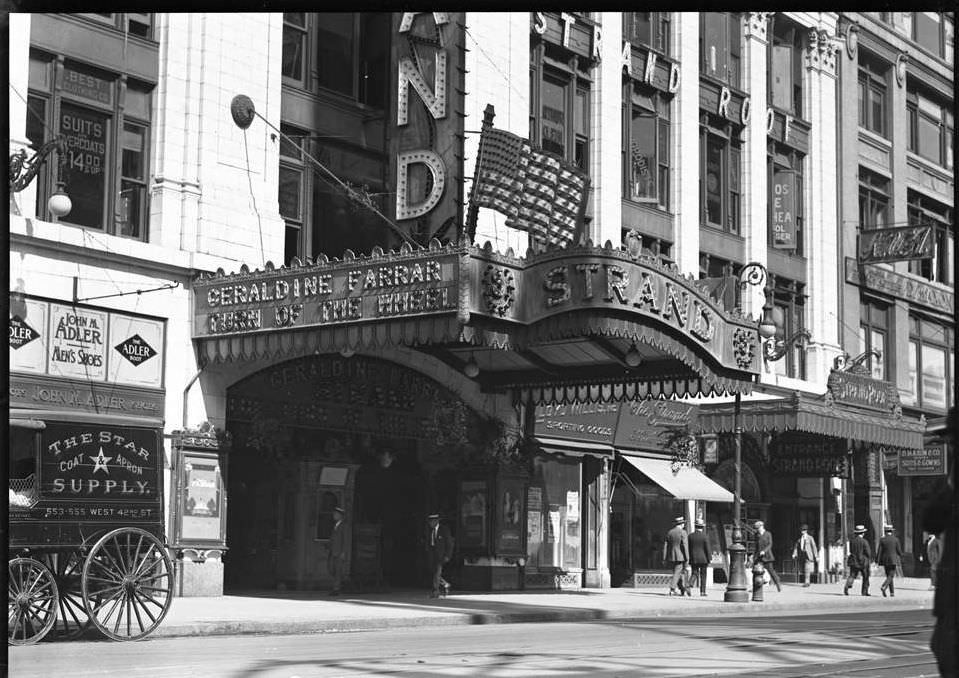 Entrance And Marquee Of The Strand Theatre, 1579 Broadway, 1918.