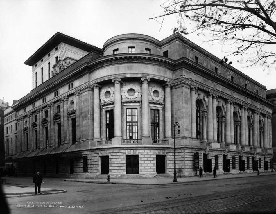 Manhattan: The New Theatre, Central Park West Between 62Nd Street And 63Rd Street, 1909.