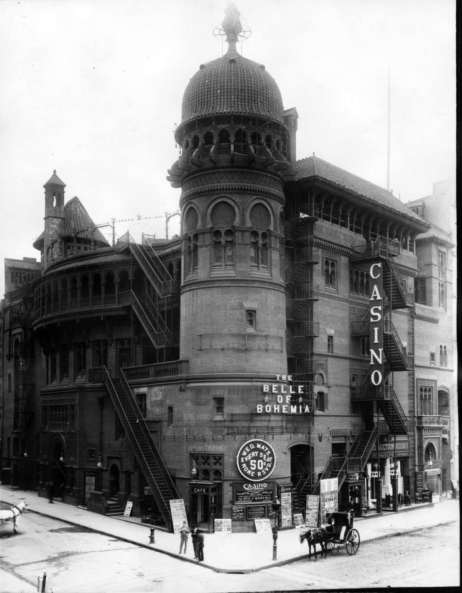 Manhattan: Casino Theatre, Southeast Corner Of Broadway And 39Th Street, 1900.