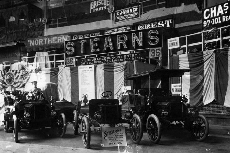 Manhattan: Interior Auto Show At Madison Square Garden, 1904.
