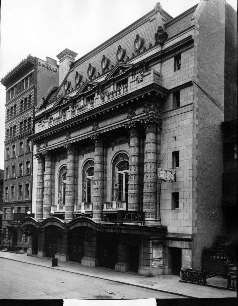 Manhattan: The Lyceum Theatre, 149 W. 45Th Street, 1904.