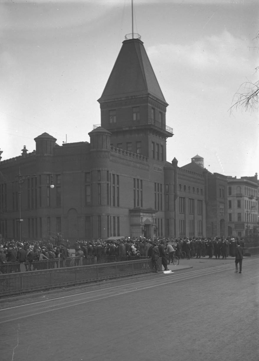 The 22Nd Regiment Leaving The Old Armory At 1988 Broadway, 1913.