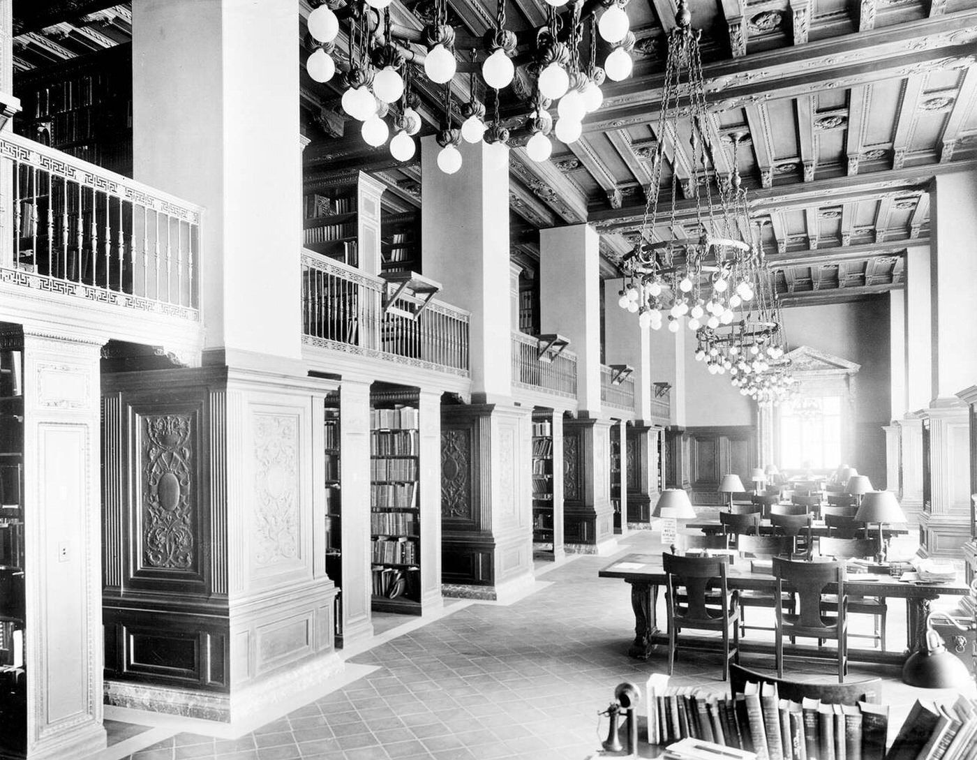 New York Public Library, Main Branch, Technology Library, 1910S.